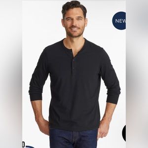 UNTUCKit Henley Men Long Sleeve Crew Neck